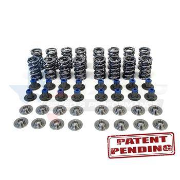 TSP .660" POLISHED Dual Spring Kit w/ PAC Valve Springs, Titanium Retainers, & PRC Integrated Seat/Seal - MailOrder Tuner