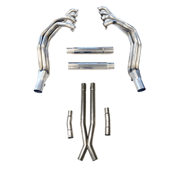 TSP 2001-2004 C5 & Z06 1-3/4" Long Tube Header & 3" Off-Road X-Pipe Package w/ O2 Extensions - MailOrder Tuner